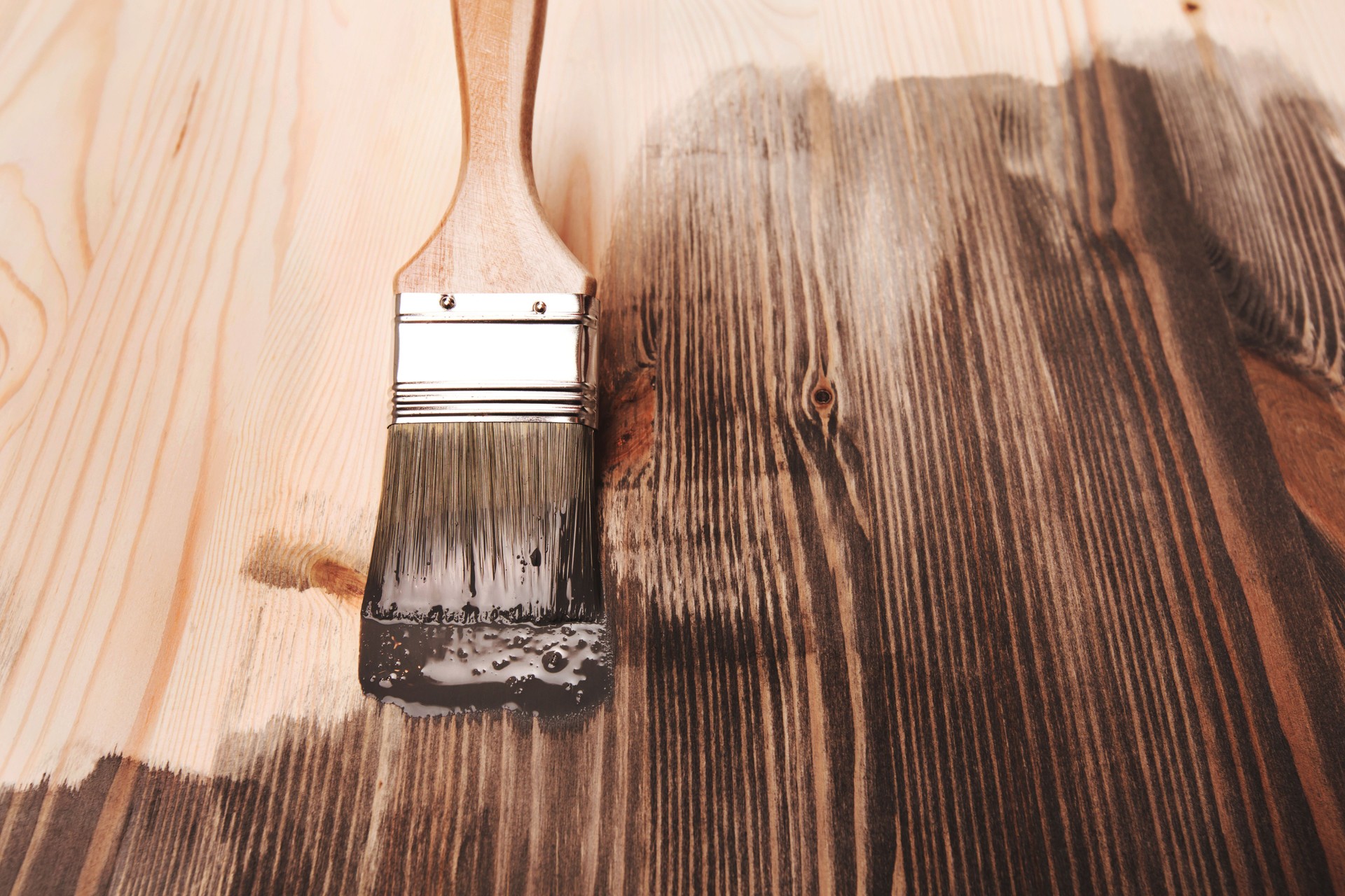 Smear of paint brush