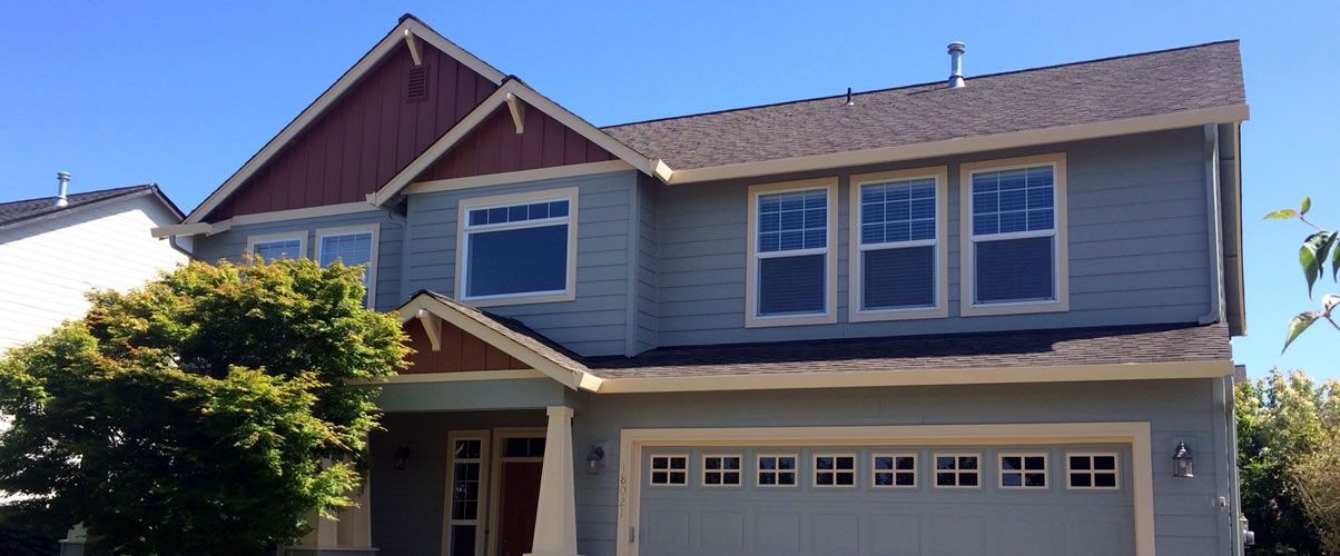 house painted for a full exterior on Vancouver island house painted for a full exterior on Vancouver island